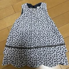 BeBe 花柄 ジャンパースカート80のサムネイル