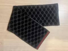 【最終値下げ】GUCCI GGロゴ ウールマフラー リバーシブルのサムネイル