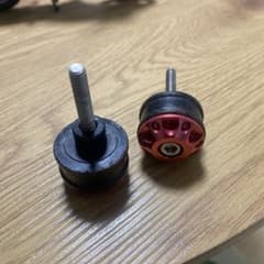 バイク用グリップエンド 赤黒のサムネイル