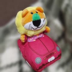 たべっ子どうぶつ たべっ子DRIVE プルバックカーぬいぐるみ らいおんくん