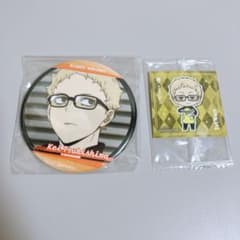 Tsukishima Kei Haikyuu!! Can Badge Antique Sticker Haikyuu!! Fortune Slip