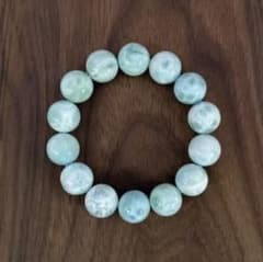 【良質,大玉】ラリマー　ブレスレット　美品　希少　天然　平和 良質,大玉】ラリマー ブレスレット 美品 希少 天然 平和