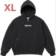 m*n様 Supreme mm6 box logo zip up　パーカー　黒 Supreme MM6 Maison Margiela Box Logo Zip Up Hooded Sweatshirt