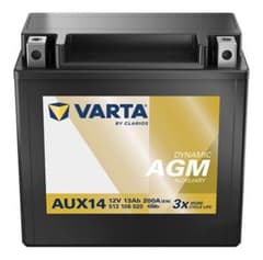 VARTA バッテリー 513106020 G412 AGM AUX14 - メルカリ