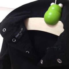 Comme ca ism コムサイズム 黒 薄手 タートル カットソー 90cmのサムネイル