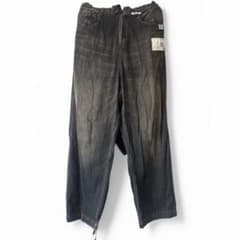 MAISON MIHARA YASUHIROブラックデニムワイドパンツ 46 - メルカリ
