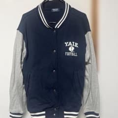 YALE University スタジャン ネイビー グレーのサムネイル