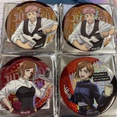 Ch1385 呪術廻戦 ホログラム缶バッジ セガ限定 虎杖悠仁 釘崎野薔薇のサムネイル