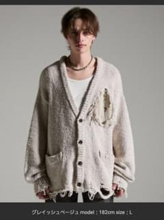 GRANCY】Damage Boucle Knit Cardigan サイズS - メルカリ