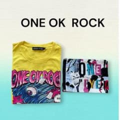 ONE OK ROCK オーバーサイズTシャツとマフラータオルセット ONE OK ROCK ツアーTシャツ マフラータオル ラバーバンド4点セット