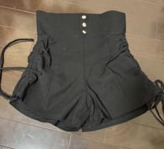 ハイウエスト ショートパンツ ブラックのサムネイル