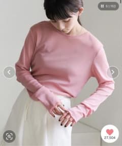 新品 未使用 select MOCAクルーネックシアープルオーバー ピンク