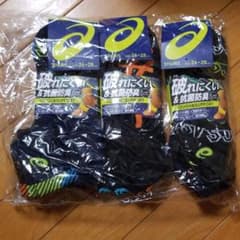 アシックス靴下。新品。3PAIRSを3個、全部で9枚。size26～28のサムネイル