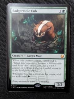 MTG】「アナグマモグラの仔/Badgermole Cub」英語版1枚 - メルカリ