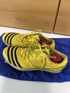 adidas adizero 陸上スパイク 25.5cm イエロー - メルカリ
