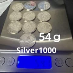 銀高騰中‼️敬老純銀硬貨10枚セット 54ｇ Silver1000 銀高騰中‼️敬老純銀硬貨10枚セット 54g Silver1000 - メルカリ