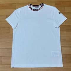 モンクレール 首刺繍 ワッペン ホワイト S 白 Tシャツ 5S73 - メルカリ