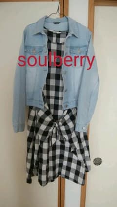 専用☆値下げ！soulberryギンガムチェックワンピのサムネイル