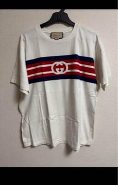 GUCCI ホワイト ストライプ Tシャツのサムネイル