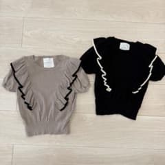 tiny manon タイニーマノン　サマーニットフリルトップスのサムネイル