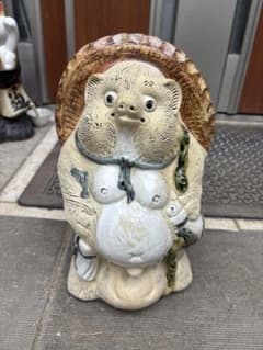 大正時代骨董店購入たぬきです。 可愛いです。 大正時代骨董店購入たぬきです。 可愛いです。 - メルカリ