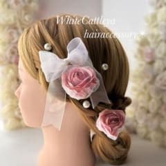 薔薇とリボンのヘッドドレスのサムネイル