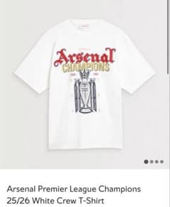 アーセナル プレミアリーグ 優勝記念 Tシャツホワイト白arsenal M