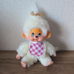 当時物・昭和レトロ】モンチッチ風 ヴィンテージぬいぐるみ ホワイト