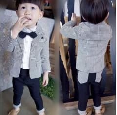 男の子 千鳥格子 スーツのサムネイル