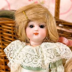 アンティーク　ビスクドール ミニョネット ゴーチェ 超希少】スクロールゴーチェ 16㎝☆ミニョネット アンティークビスク