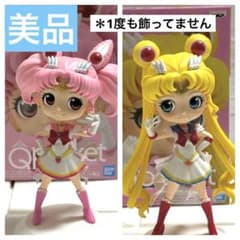 セーラームーン 】美品 Qposket フィギュア 2体うさぎとちびうさAB