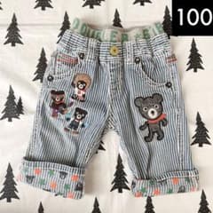 ★ミキハウス★ダブルビー★ワッペン　ハーフパンツ★100のサムネイル