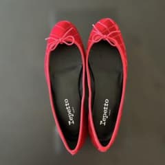 Repetto バレエシューズ レッド キルティング 36.5 Repetto バレエシューズ レッド キルティング 36.5 - メルカリ