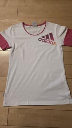 adidas 半袖 Tシャツ ホワイト ピンクのサムネイル