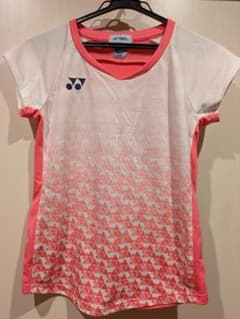 YONEX バドミントンウェア Lサイズ ピンク/ホワイトのサムネイル