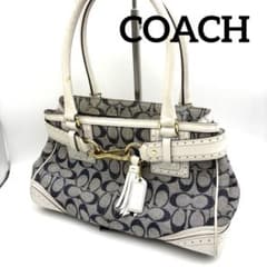 COACH コーチ 10507 シグネチャー ハンドバッグ キャンバス - メルカリ