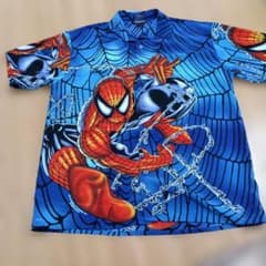 Vintage Spider-Man all-over print short-sleeved shirt, size L