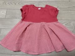 petit main チュニック 110cm レッド チェックのサムネイル