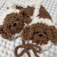 犬 イヤーマフ　耳あて　ハンドメイド　トイプーのサムネイル