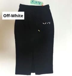 Off-White スウェット スカート タイトスカート ブラック - メルカリ