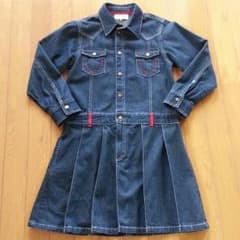 お値下げしました☆デニム生地ワンピースのサムネイル