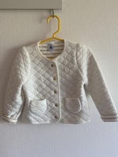 プチバトー　アウター　￼80-90cm 白とゴールドのサムネイル