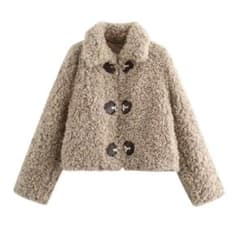 韓国 ジャケット ZARA 風 フリース ボアのサムネイル