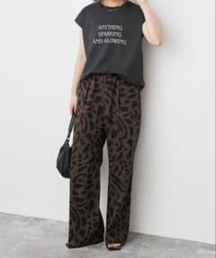 Spick & Span アートレオパードタックイージーパンツ<36>のサムネイル