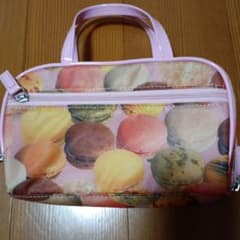 マカロン柄 化粧ポーチ バッグのサムネイル