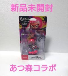 아츠모리 콜라보 걸 네온 핑크 amiibo 신품 스프라툰