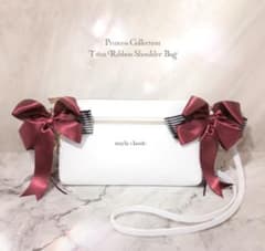 mayla classic ツインリボン ショルダーバッグ 赤 レッド - メルカリ