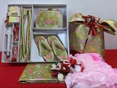お子様和装小物セット　作り帯&はこせこセット　3歳〜5歳　女の子のサムネイル