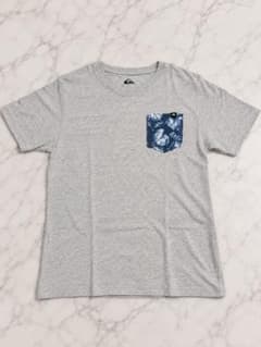 QUIKSILVER クイックシルバー Tシャツ S グレー 花柄 ポケット半袖のサムネイル