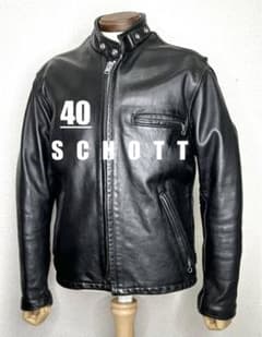 ③schott【42】641ライナー付 米国製◇革ジャンninjaハーレーgpz ③schott【42】 641 ライナー付 米国製シングルライダース 牛革ジャン